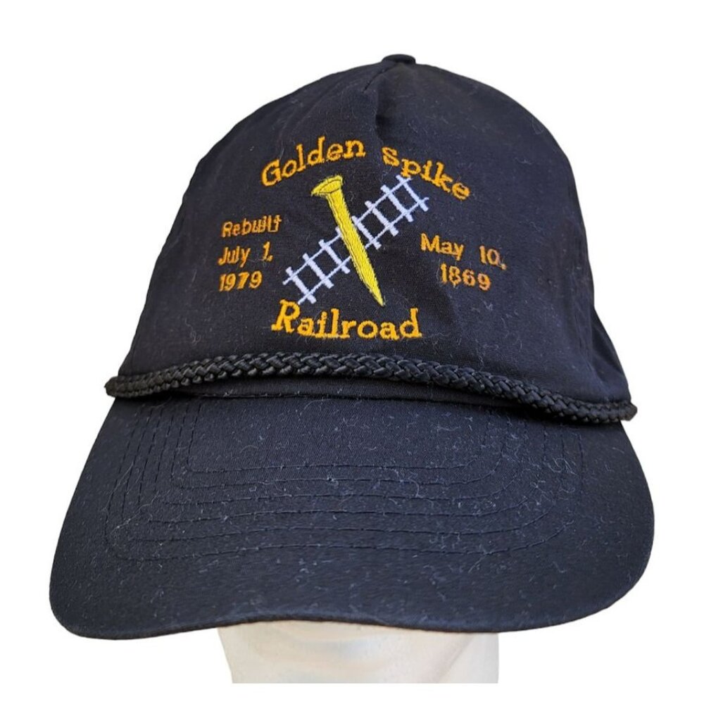 Golden Spike Railroad 1869 Rebuilt 1979 Train Hat Baseball Cap M18